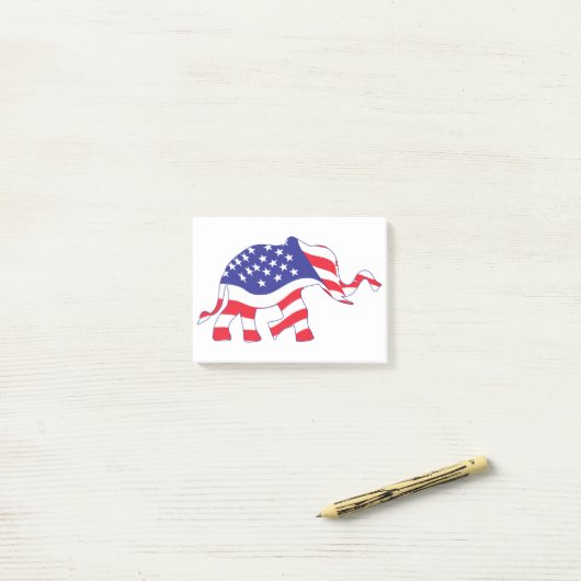Post-it® DRAPEAU D'Éléphant (Sur un bureau)