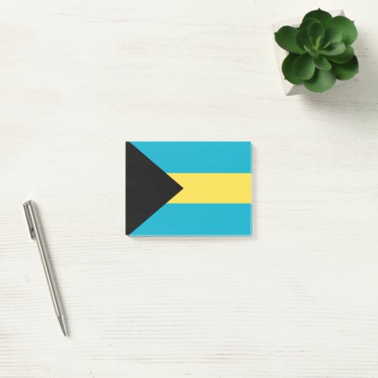 Post-it® Drapeau des Bahamas (Bureau)