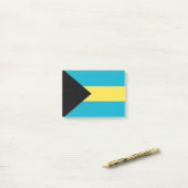 Post-it® Drapeau des Bahamas (Sur un bureau)