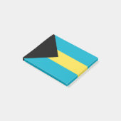 Post-it® Drapeau des Bahamas (Incliné)