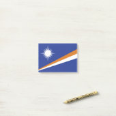 Post-it® Drapeau des Îles Marshall (Sur un bureau)