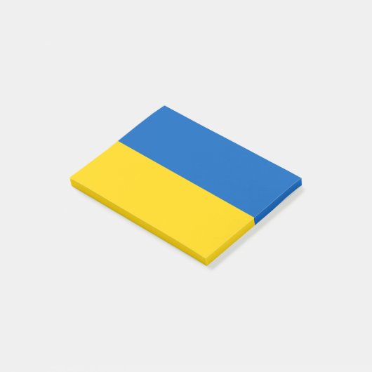 Post-it® Drapeau des notes de Courrier-it® de l'Ukraine (Incliné)