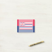 Post-it® Drapeau d'État d'Hawaii (Sur un bureau)