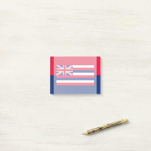 Post-it® Drapeau d'État d'Hawaii (Sur un bureau)