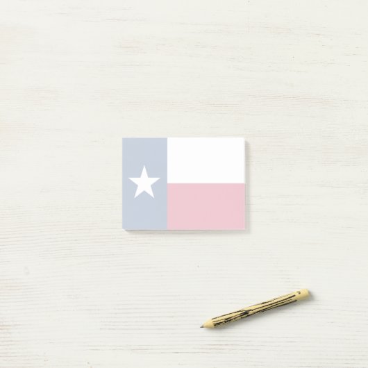Post-it® Drapeau d'état du Texas (Sur un bureau)
