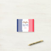 Post-it® Drapeau d'État Iowa (Sur un bureau)
