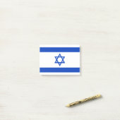 Post-it® Drapeau d'Israël (Sur un bureau)