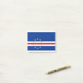 Post-it® Drapeau du Cap-Vert (Sur un bureau)