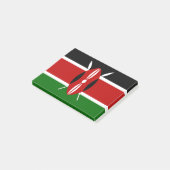 Post-it® Drapeau du Kenya (Incliné)