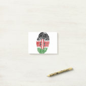 Post-it® Drapeau du Kenya Empreinte Identité du pays (Sur un bureau)