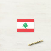 Post-it® Drapeau du Liban (Sur un bureau)