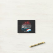 Post-it® Drapeau du Luxembourg (Sur un bureau)