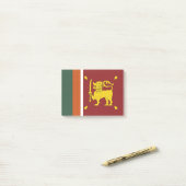 Post-it® Drapeau du Sri Lanka (Sur un bureau)