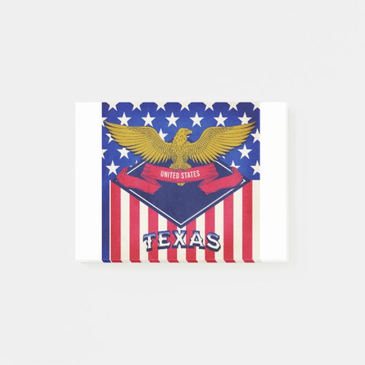 Post-it® Drapeau du Texas USA (Devant)