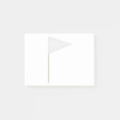 Post-it® Drapeau du triangle blanc (Devant)