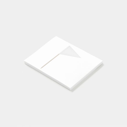 Post-it® Drapeau du triangle blanc (Incliné)