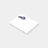 Post-it® Drapeau et carte de l'État du Kentucky (Incliné)
