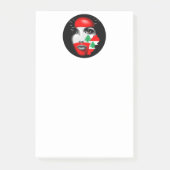 Post-it® Drapeau et carte du Liban sur le visage de la fill (Devant)