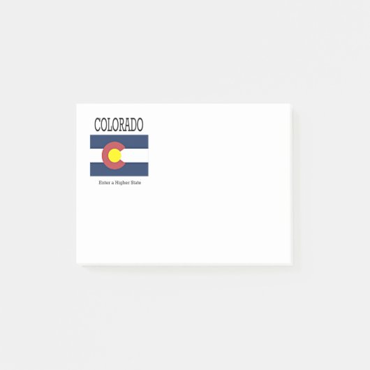 Post-it® Drapeau et slogan du Colorado (Devant)