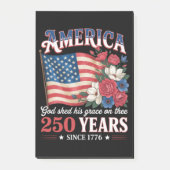 Post-it® Drapeau Floral America 250 Ans (Devant)