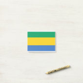 Post-it® Drapeau Gabon (Sur un bureau)
