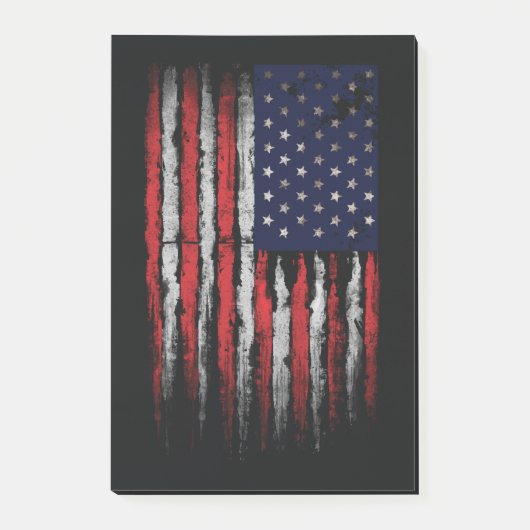 Post-it® Drapeau Grunge U.S.A (Devant)