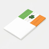 Post-it® Drapeau irlandais Vert Blanc Orange Post-it (Incliné)