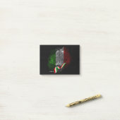 Post-it® Drapeau italien (Sur un bureau)
