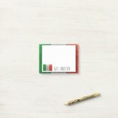 Post-it® Drapeau italien Italie Parties scintillant Enseign (Sur un bureau)