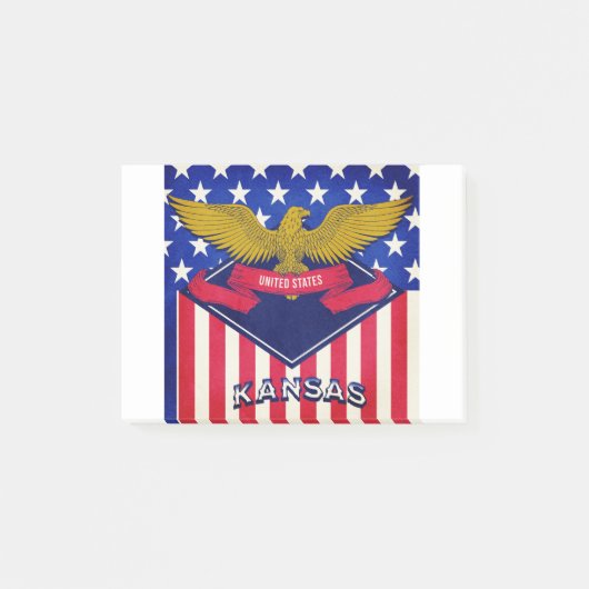 Post-it® Drapeau Kansas USA (Devant)