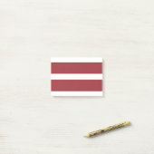 Post-it® Drapeau Lettonie (Sur un bureau)