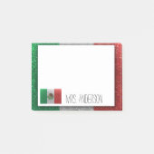 Post-it® Drapeau mexicain Mexique Parties scintillant Ensei (Devant)