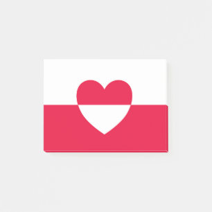 Post-it® Drapeau national de Pologne - Rzeczpospolita Polsk