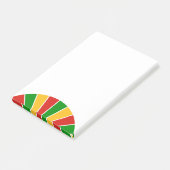 Post-it® DRAPEAU RASTAFARI BOUTON RAYONS + vos idées (Incliné)