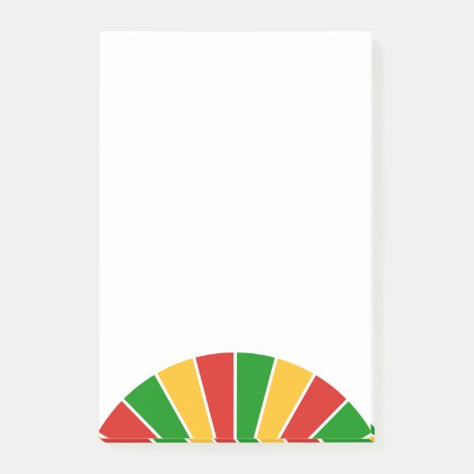 Post-it® DRAPEAU RASTAFARI BOUTON RAYONS + vos idées (Devant)