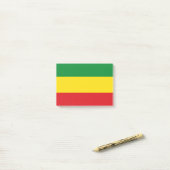 Post-it® Drapeau rastafari éthiopien Rasta (Sur un bureau)