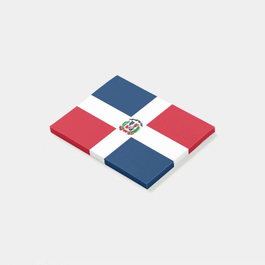 Post-it® Drapeau République Dominicaine Post-It Notes (Incliné)