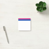 Post-it® Drapeau SlipperyJoe's Bisexual Pride lavande-rose (Bureau)