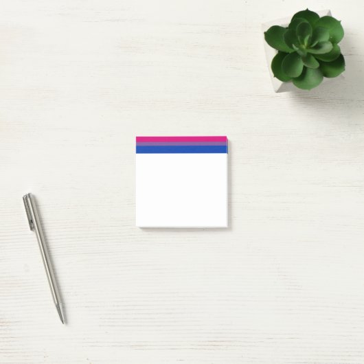 Post-it® Drapeau SlipperyJoe's Bisexual Pride lavande-rose (Bureau)