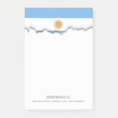 Post-it® Drapeau traditionnel de l'Argentine (Devant)