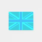 Post-it® Drapeau Turquoise Union Jack britannique (Devant)