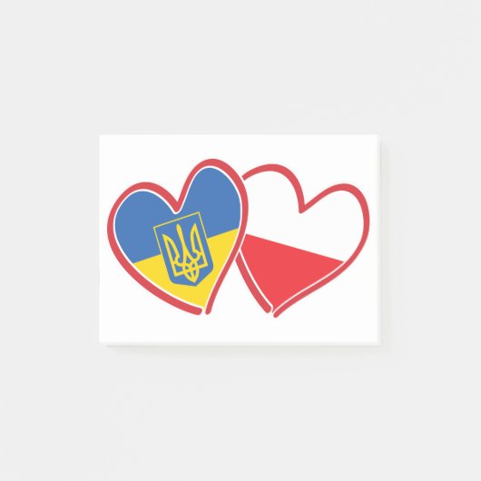 Post-it® Drapeau Ukraine-Pologne (Devant)