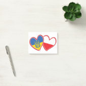 Post-it® Drapeau Ukraine-Pologne (Bureau)