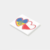 Post-it® Drapeau Ukraine-Pologne (Incliné)