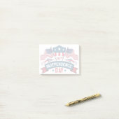 Post-it® Drapeaux et feux d'artifice du 250e anniversaire d (Sur un bureau)
