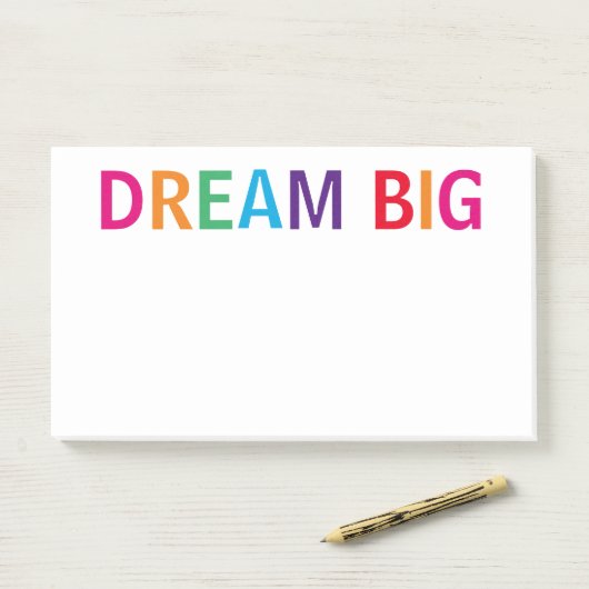 Post-it® Dream Big Bright (Sur un bureau)