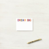 Post-it® Dream Big Multicolore 4 x 3 (Sur un bureau)