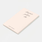Post-it® Dream Plan Do | Blush Pink Modern Design Script (Incliné)