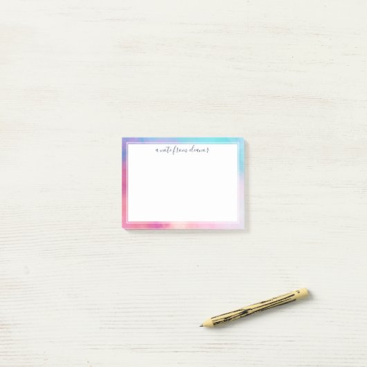 Post-it® Dreamy Pastel Abstrait Une Note De (Sur un bureau)