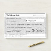 Post-it® Droit d'attraction Parties scintillant argent Fill (Sur un bureau)